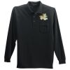 Long Sleeve Silk Touch Polo with Pocket Thumbnail