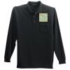 Long Sleeve Silk Touch Polo with Pocket Thumbnail