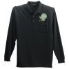Long Sleeve Silk Touch Polo with Pocket Thumbnail